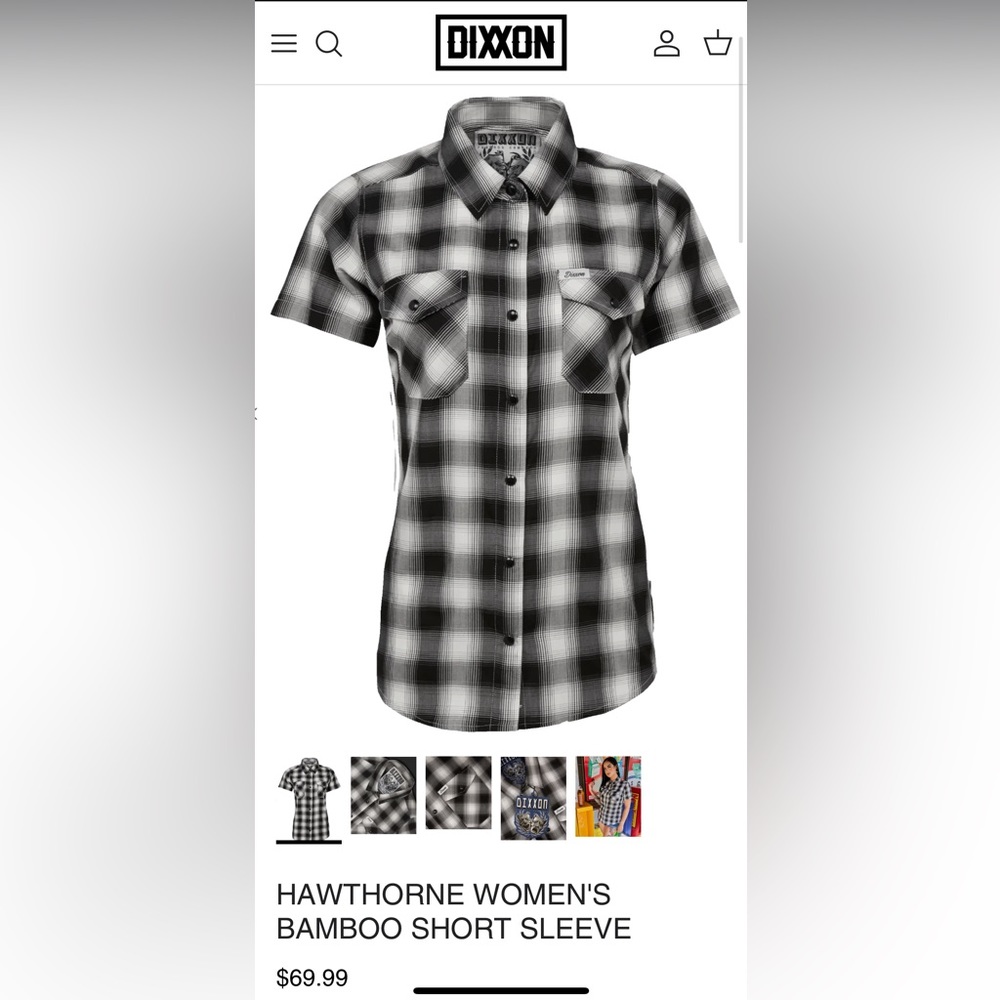 Dixxon Hawthorne Flannel, Size Large, New With Tags